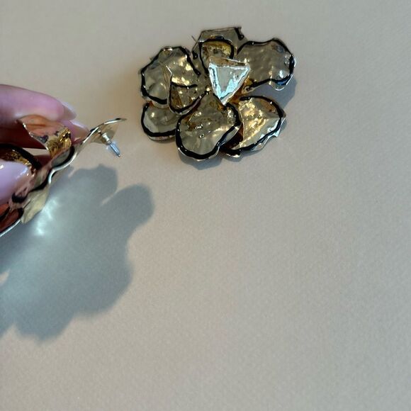 Flower statement earrings N1012 - Picture 5 of 6